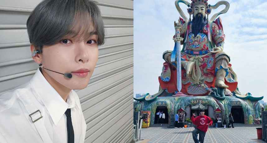 Super Junior厲旭高雄開唱不忘「拜碼頭」！清晨直奔蓮池潭合照玄天上帝 親曝祈願內容萌翻全場